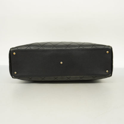 CHANEL   Matelasse Handbag Women's Caviar Leather Handbag Black