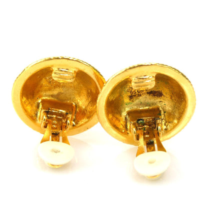 CHANEL earrings here mark metal gold ladies