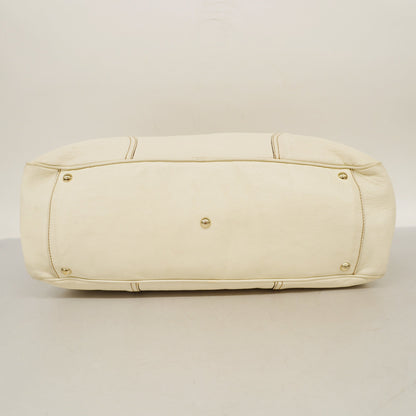 GUCCI  Sherry Princey 163805 Women's Leather Tote Bag Ivory
