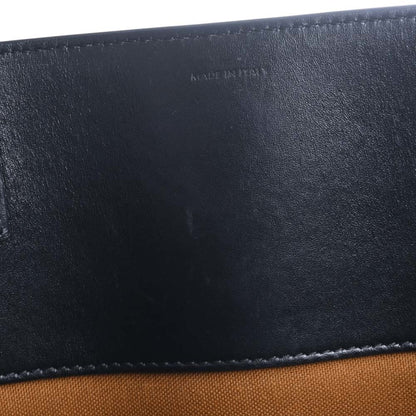 Celine Leather Vertical Cover Triomphe Large Tote Bag Black Ladies
