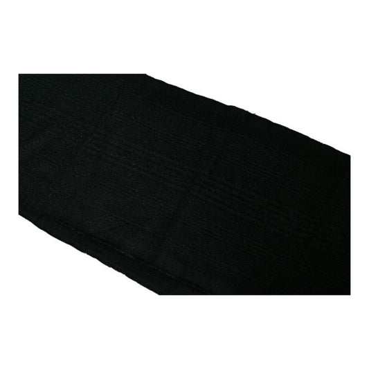 LOUIS VUITTON Scarf Black Navy Wool Cashmere Men's