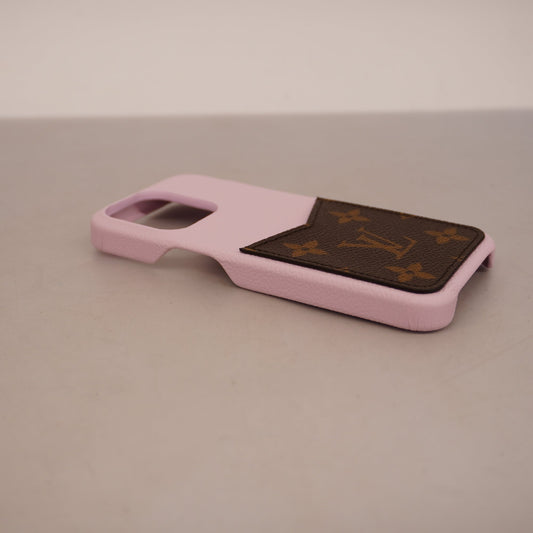 Louis VuittonAuth  Monogram Phone Case iphone case bumper 13 PRO M81343 Gimauve