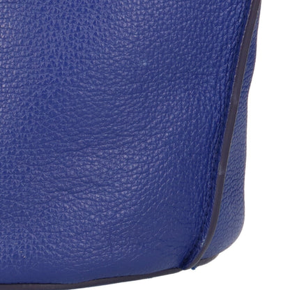 Celine baguette shoulder bag leather cobalt ladies
