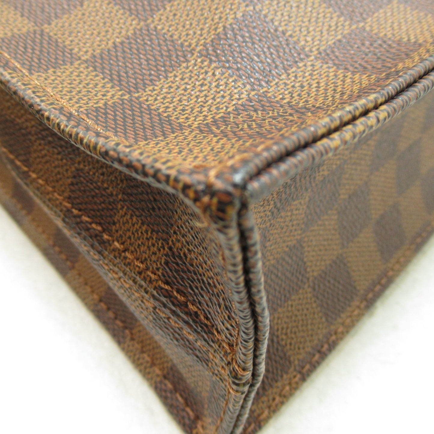 LOUIS VUITTON Sac Plat Brown Ebene Damier PVC coated canvas N51140