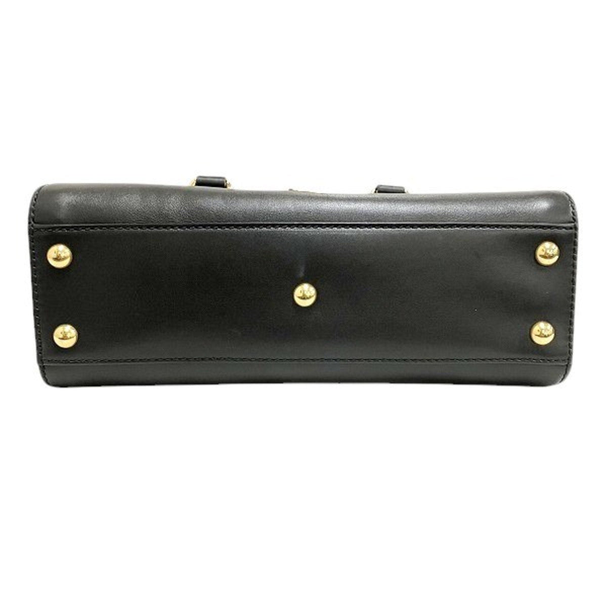 Gucci Sherry Line Black Leather Handbag Shoulder Bag