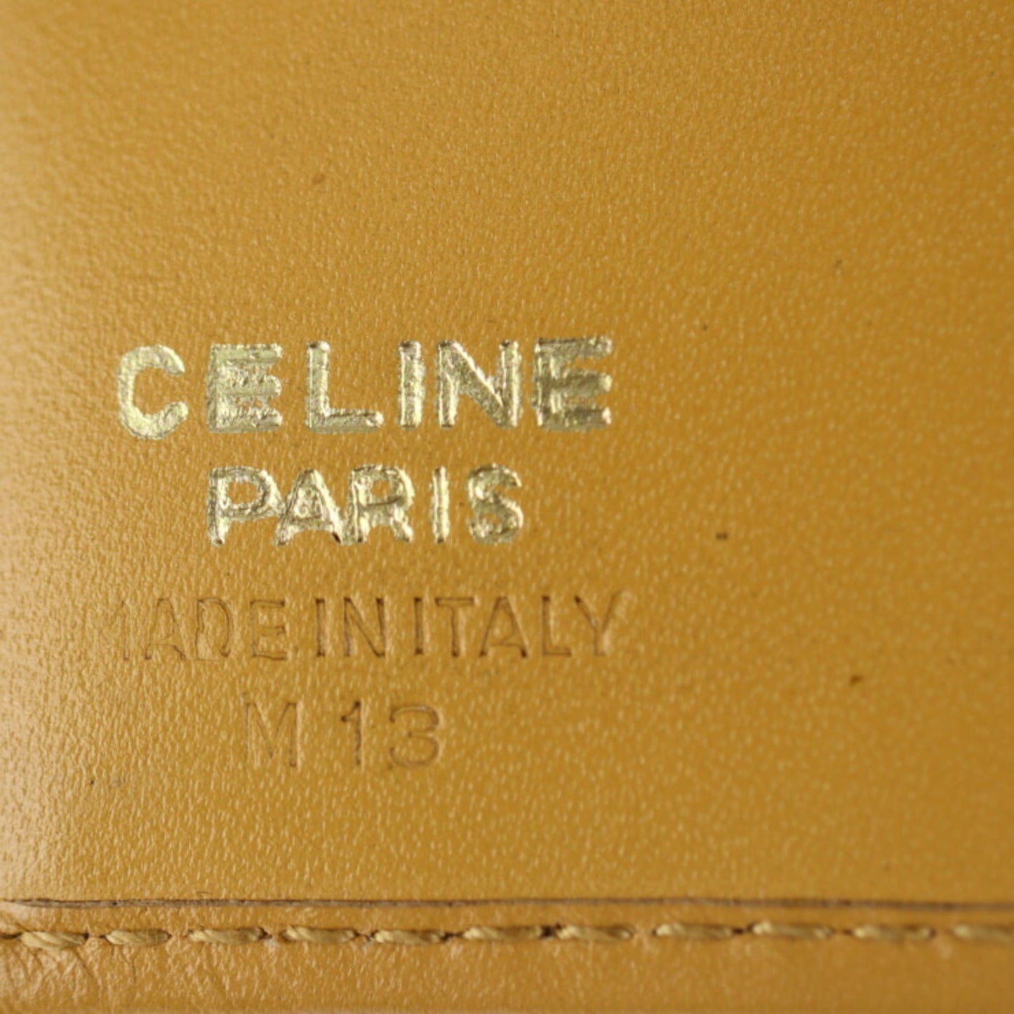 Celine Bifold Wallet PVC Leather Brown Macadam Pattern