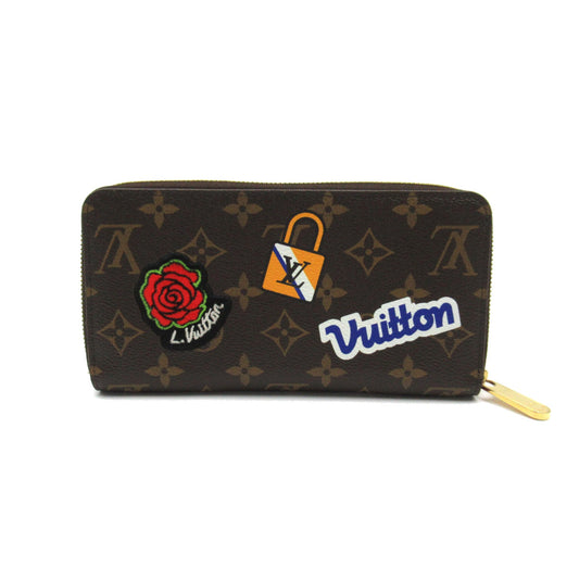 LOUIS VUITTON Patches Zippy Wallet Brown Monogram PVC coated canvas M63392