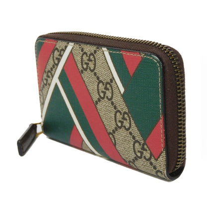 Gucci Beige Gg Supreme Leather Coin Purse/Coin Case