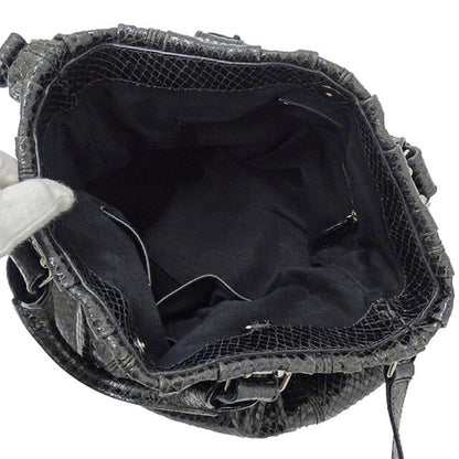 Celine bag ladies handbag shoulder 2way leather pillow small black