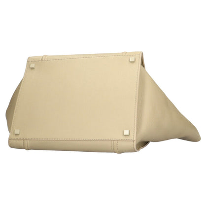 Celine Luggage Phantom Handbag Leather Beige Ladies