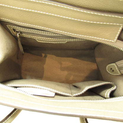 Celine Luggage micro shopper handbag Gray Gurege Calfskin [cowhide] 167793