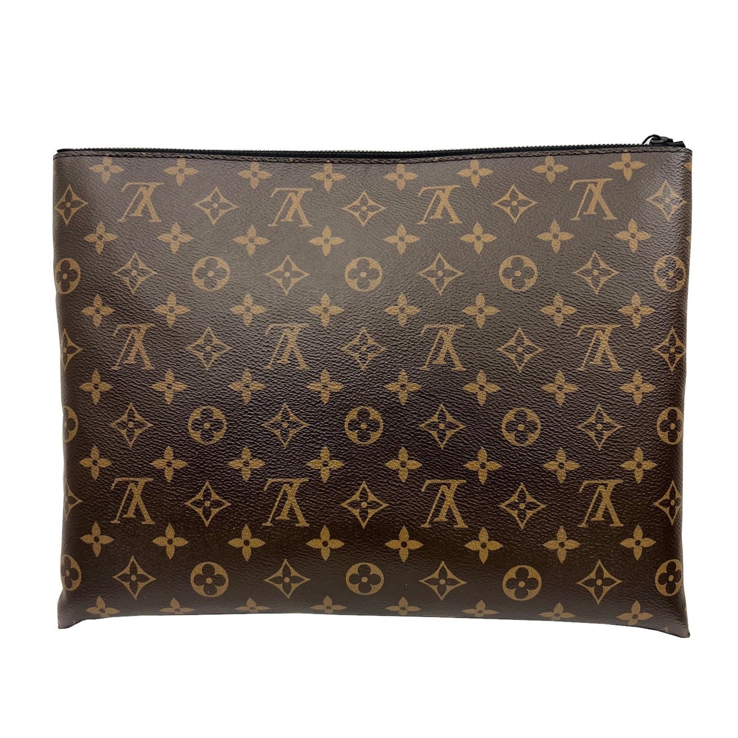 LOUIS VUITTON Pochette A4 Virgil Abloh Clutch Bag Monogram Solar Ray Brown Orange Tea M44484 TN0149 Men's