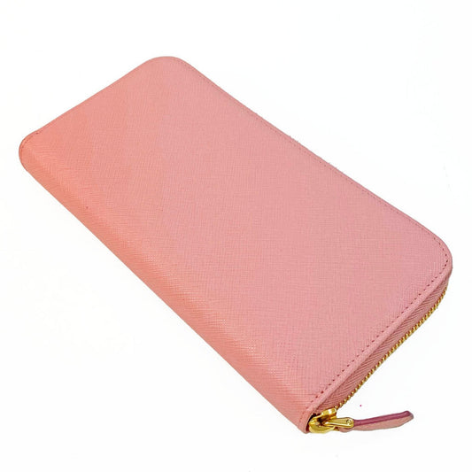 Prada 1ML506 Women's Saffiano Metal Long Wallet [bi-fold] Pink