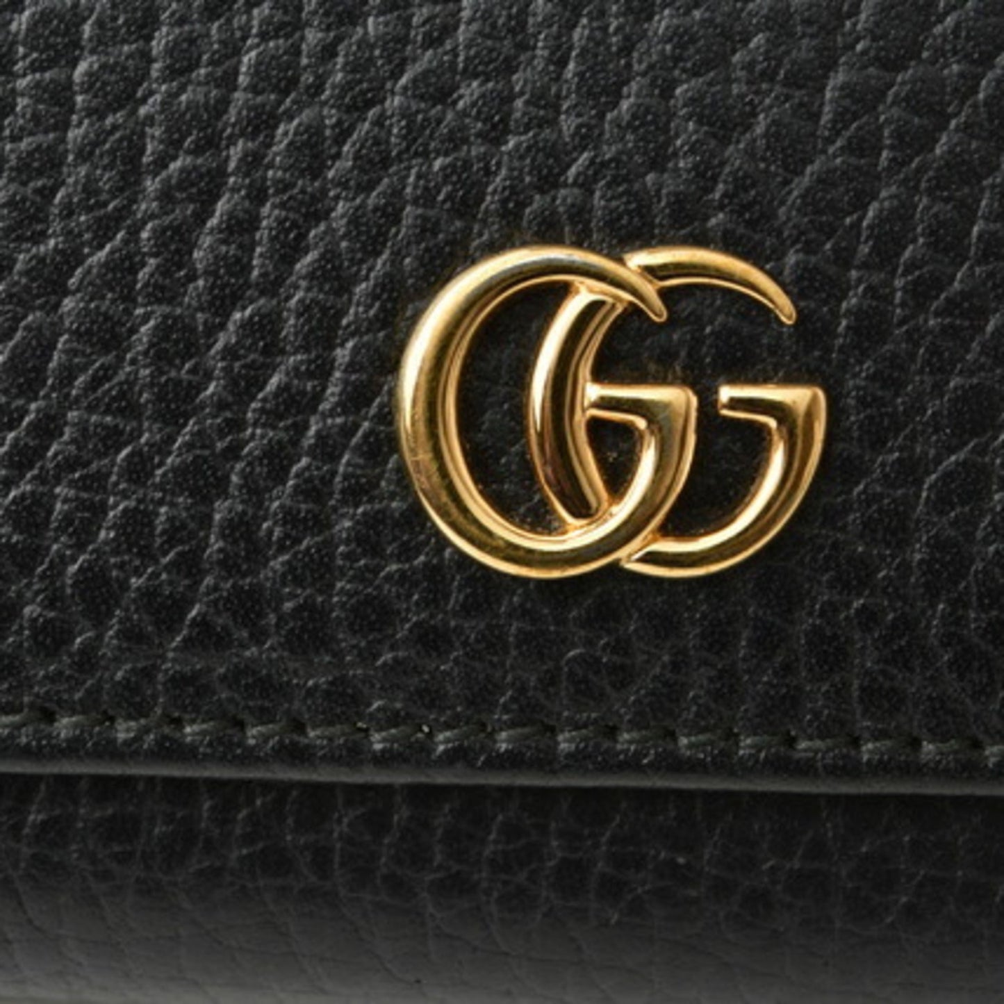 Gucci mini wallet / tri-fold GUCCI fold 474746 PETITE MARMONT Petit Marmont Black