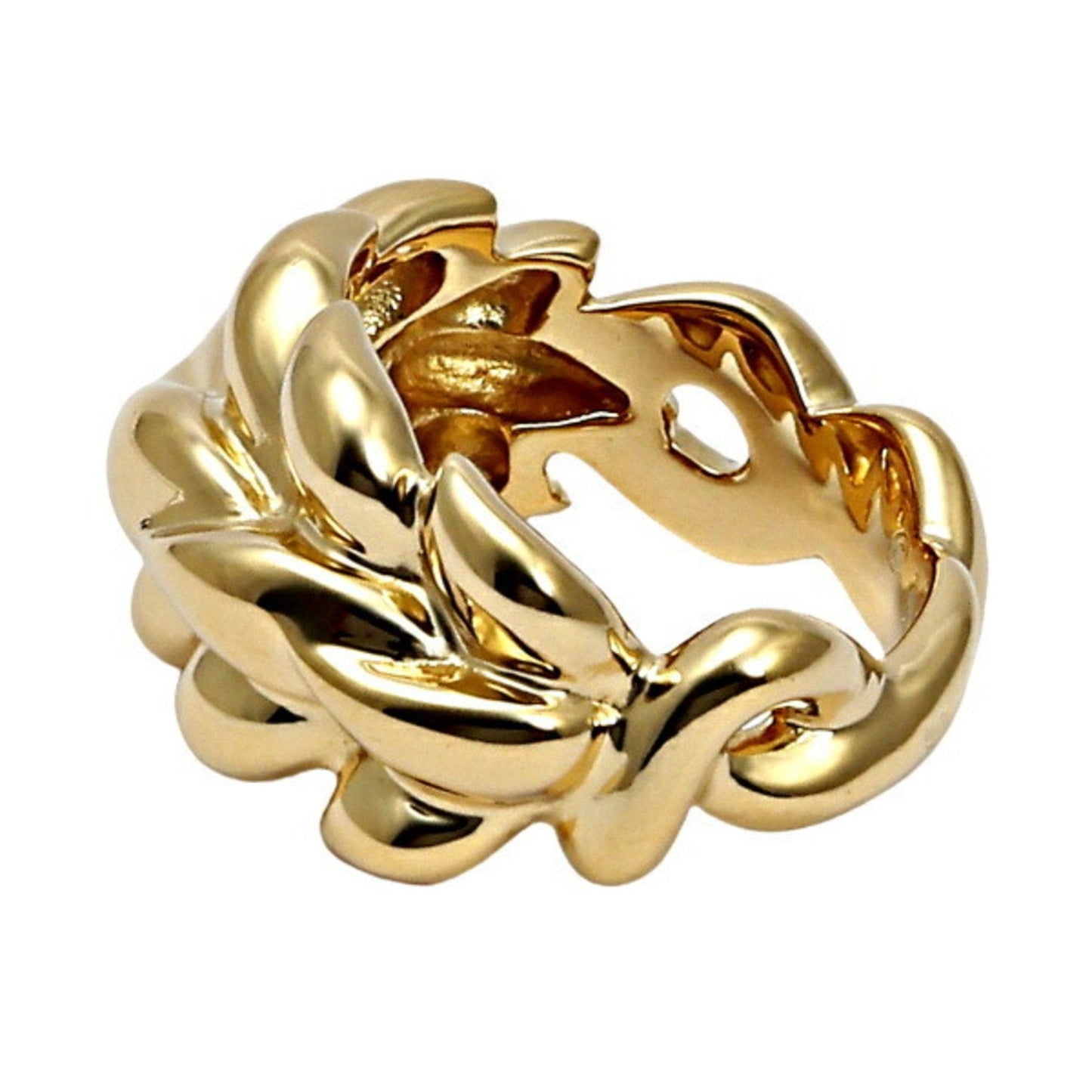 Chanel Leaf K18YG Yellow Gold Ring