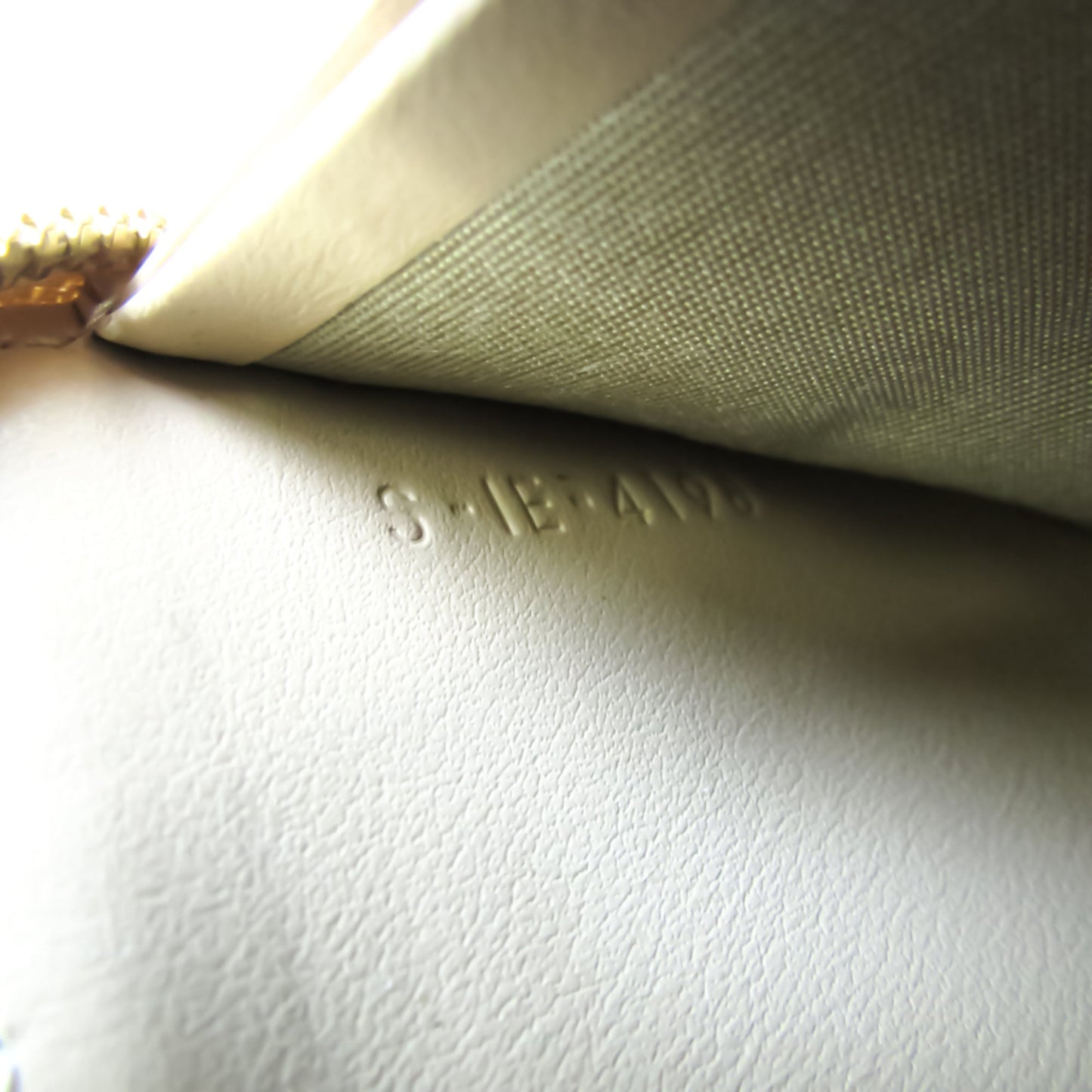 Celine Quilting Women's Leather Coin Purse/coin Case Beige