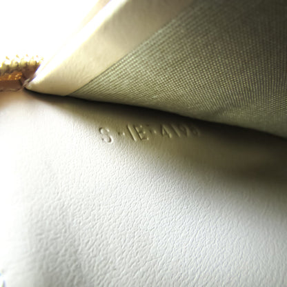 Celine Quilting Women's Leather Coin Purse/coin Case Beige