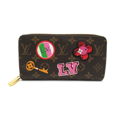 LOUIS VUITTON Patches Zippy Wallet Brown Monogram PVC coated canvas M63392