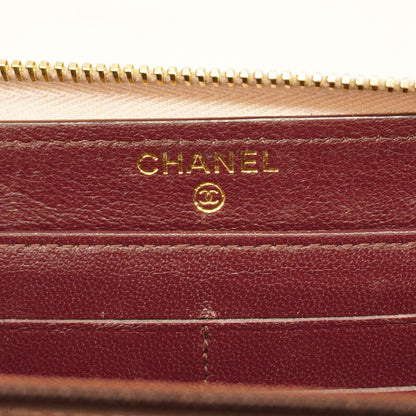 ChanelAuth  Matelasse Long Wallet Gold Hardware Women's Lambskin Long Wallet