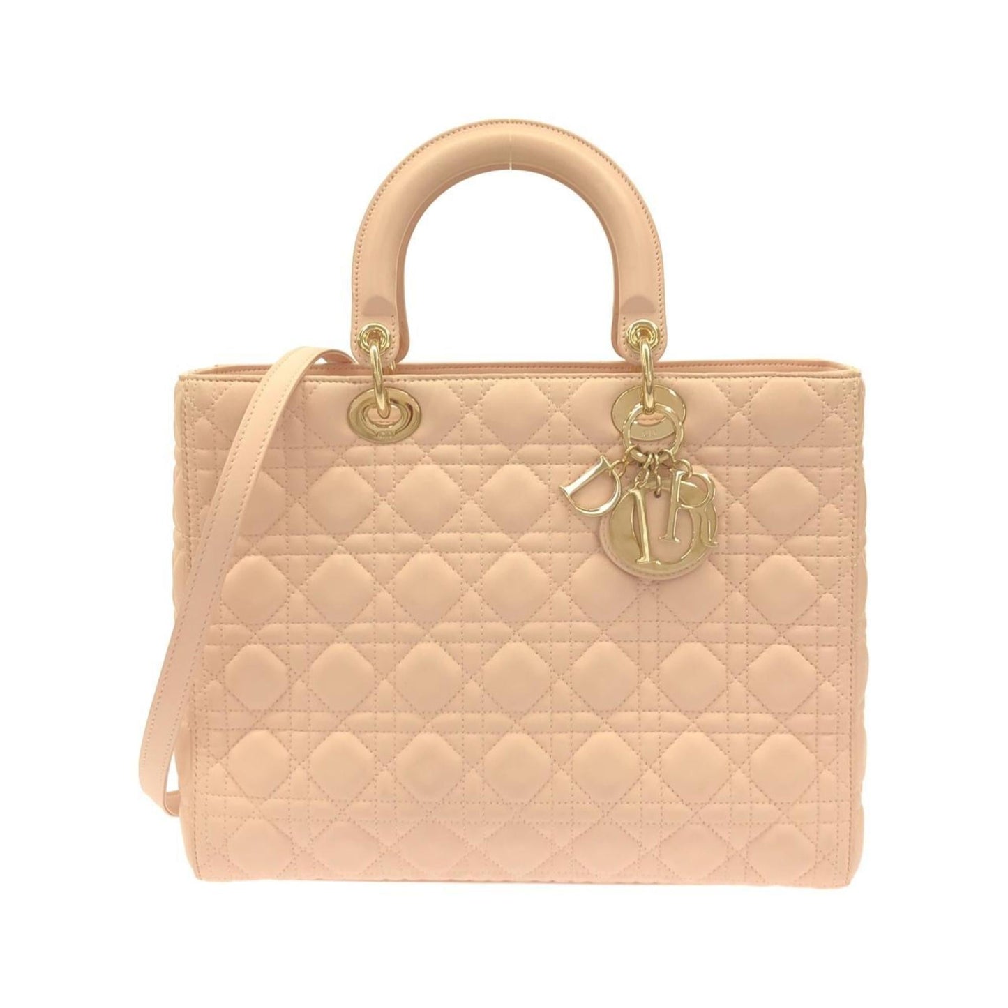 Christian Dior Light Pink Leather Handbag ()