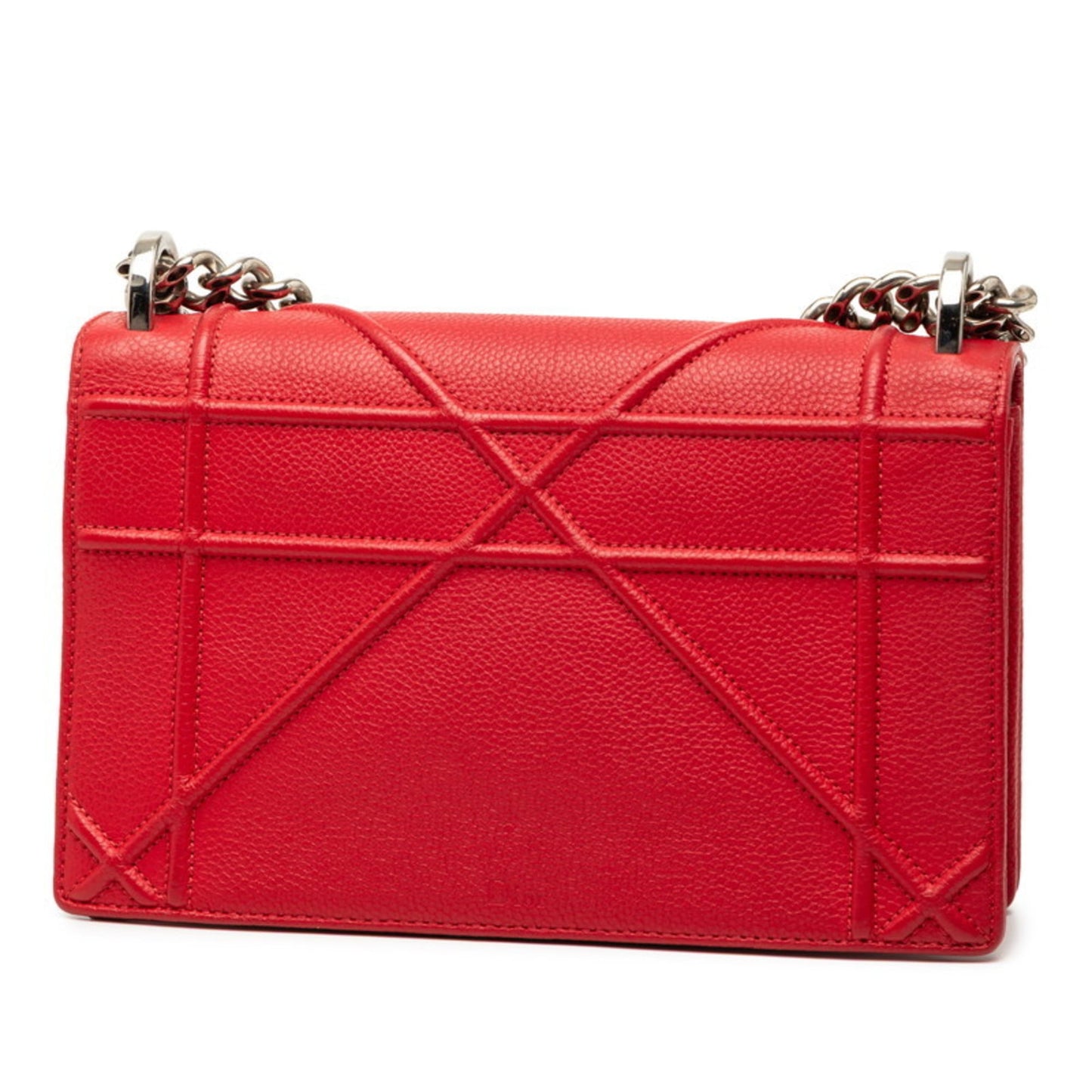 Christian Dior Red Color Leather Shoulder Bag ()
