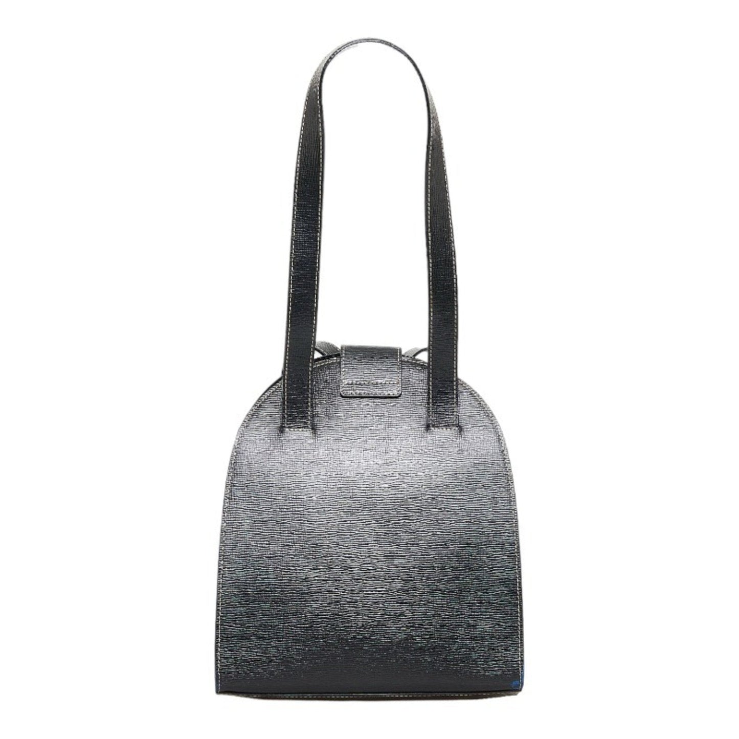 Celine tote bag shoulder black leather ladies