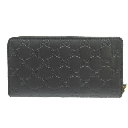Gucci Black Leather Long Wallet (Bi-Fold)