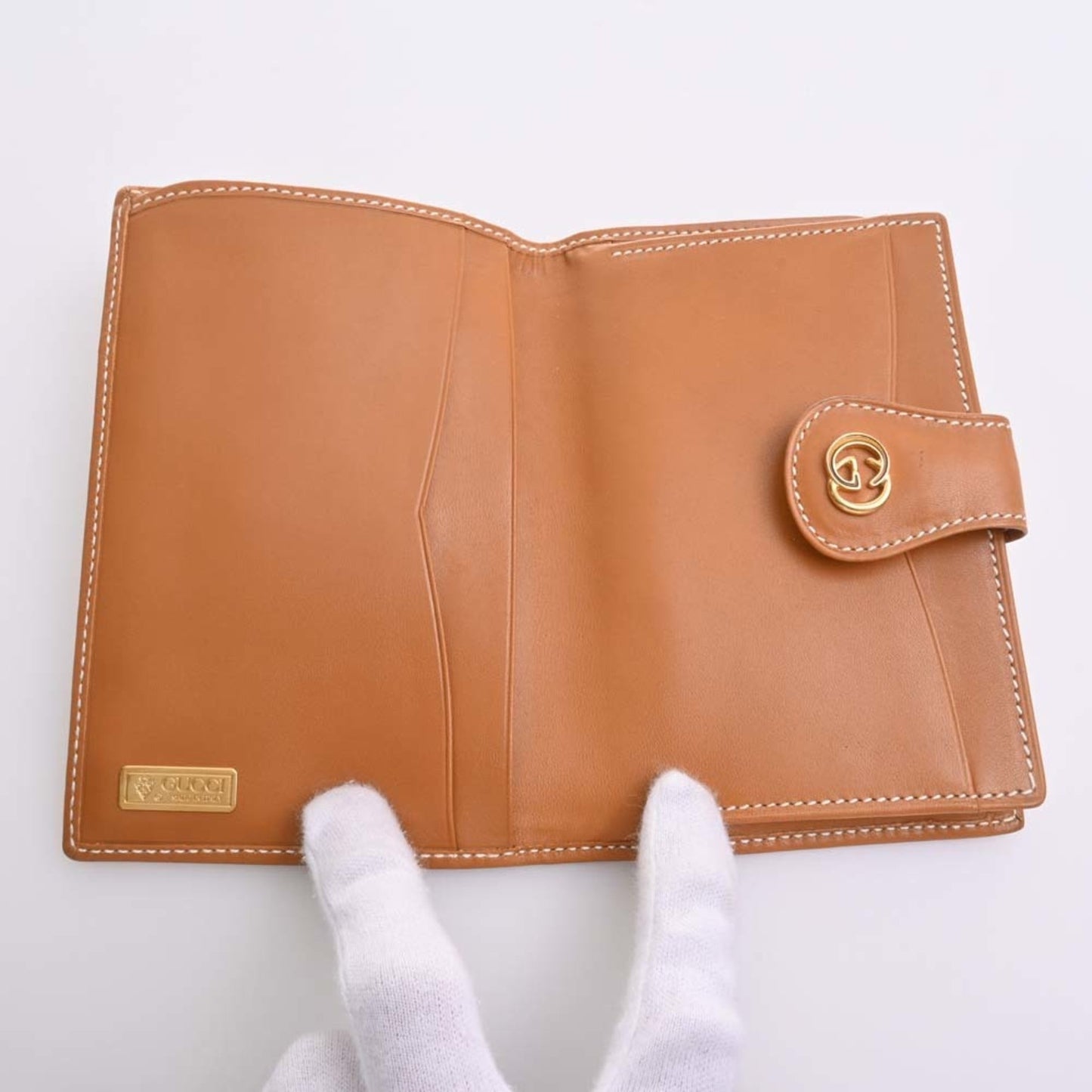 GUCCI Micro GG Old Bifold Wallet 035 904 0268 Beige Ladies