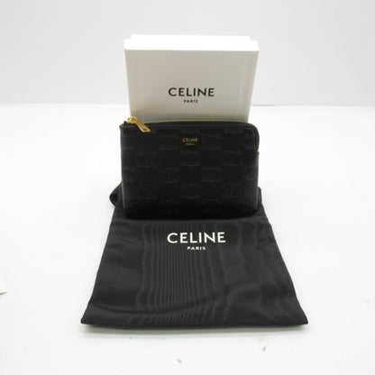 Celine coin purse with hook Black leather