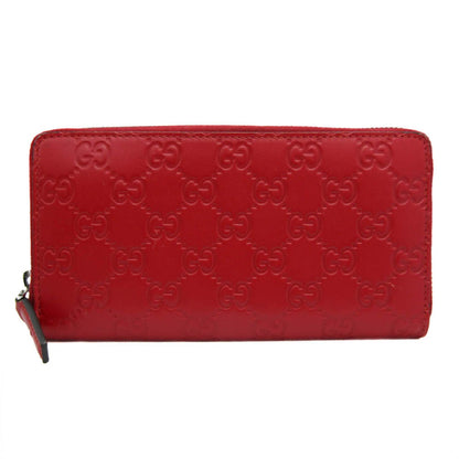 GUCCIssima AVEL 307987 GG Leather Long Wallet [bi-fold] Red Color