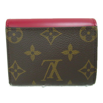 LOUIS VUITTON Portefeiulle Zoe tri-fold wallet Brown Bordeaux system Fuschia Monogram PVC coated canvas M62932