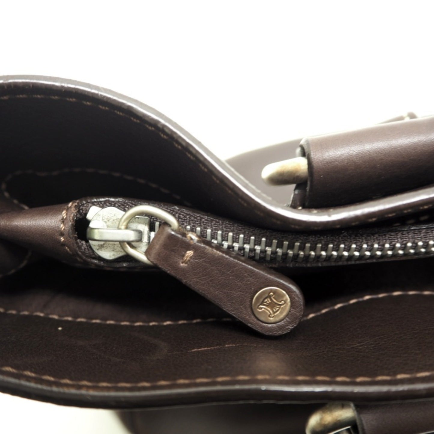 Celine/ CE10/15 Boogie Bag Handbag Brown Women's