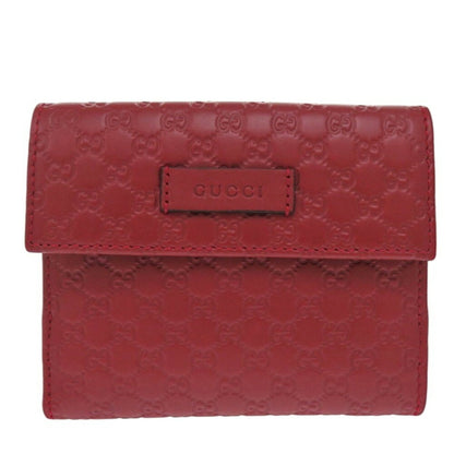 Gucci Red Color Leather Wallet (Bi-Fold)