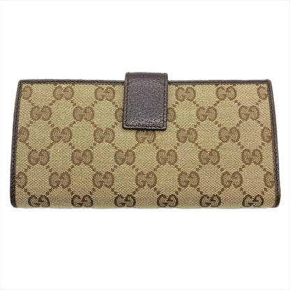 Gucci Beige Gg Canvas Long Wallet (Bi-Fold)