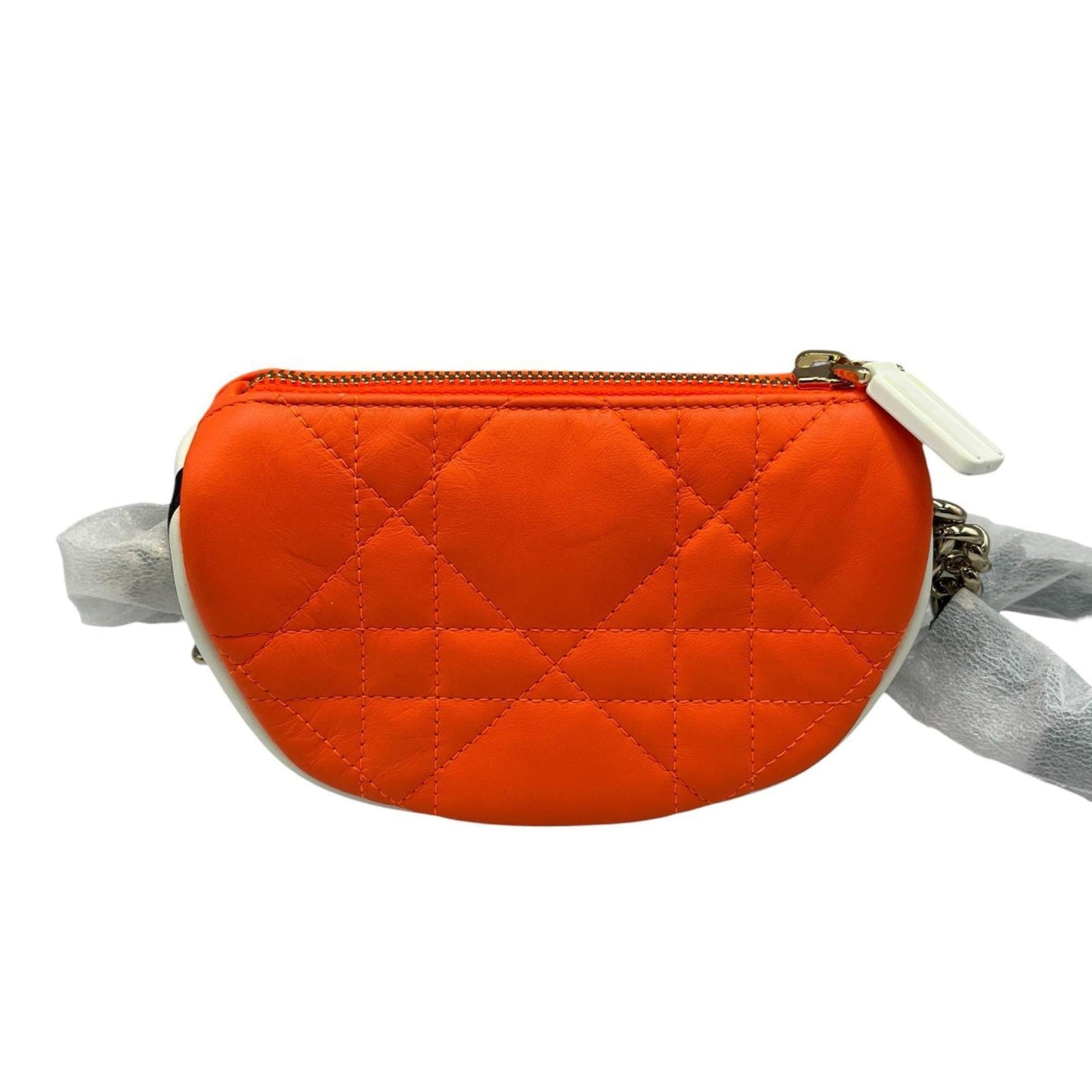 Christian Dior Orange Leather Shoulder Bag ()