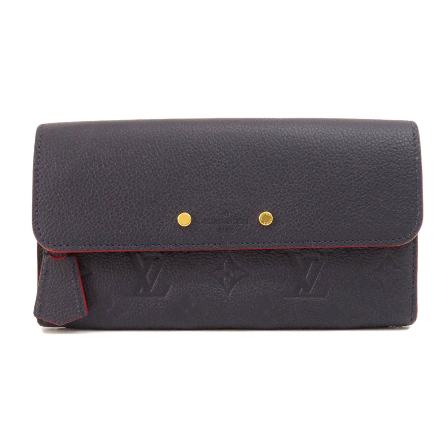 LOUIS VUITTON M62127 Portefeuille Pont Neuf Emplant Long Wallet Women's
