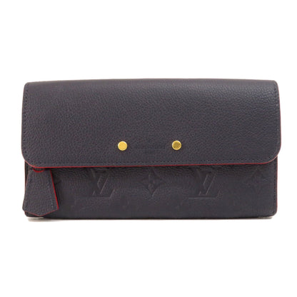 LOUIS VUITTON M62127 Portefeuille Pont Neuf Emplant Long Wallet Women's