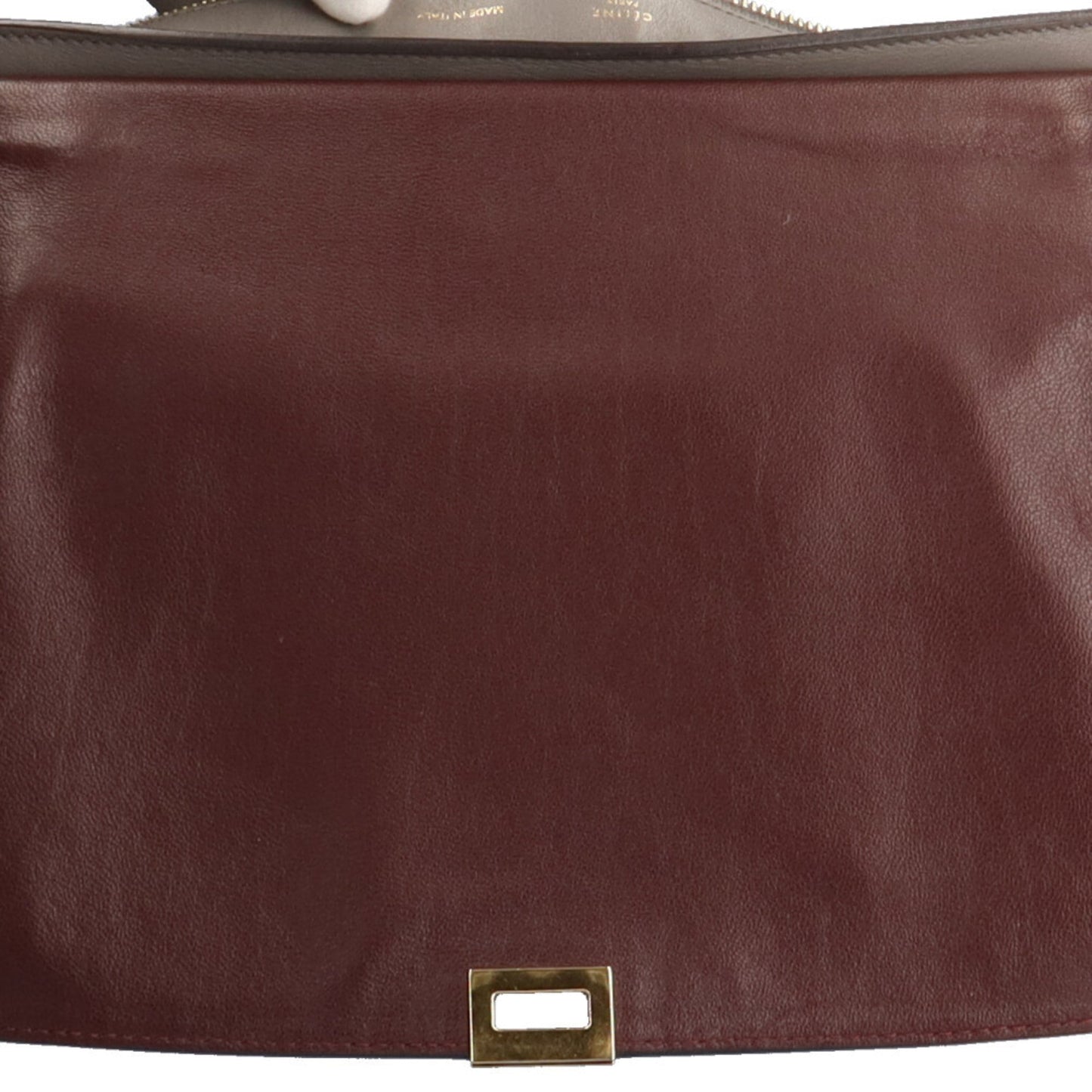 Celine trapeze shoulder bag leather gray ladies
