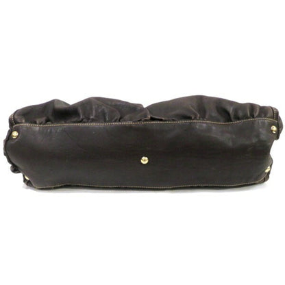 Gucci Brown Leather Handbag Tote Bag