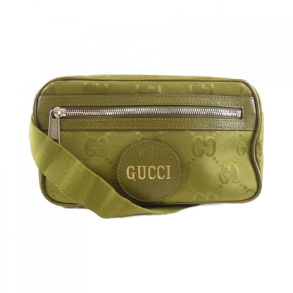 Gucci Green Leather Nylon Fanny Pack ()