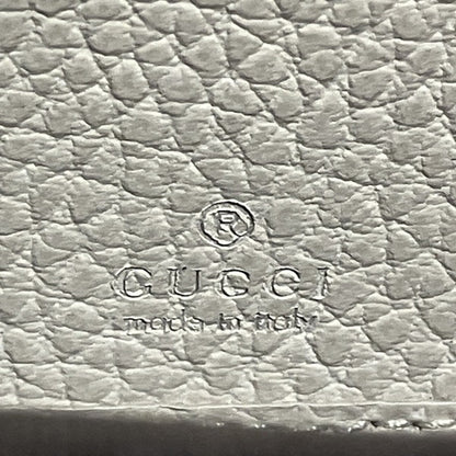Gucci Off-White Leather Long Wallet (Bi-Fold)