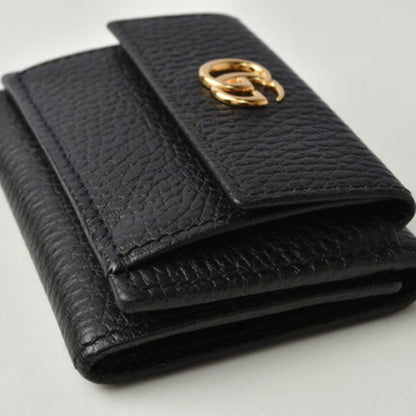 Gucci Mini Wallet/Tri-fold GUCCI Folding Wallet 523277 PETITE MARMONT/Petite Marmont Black