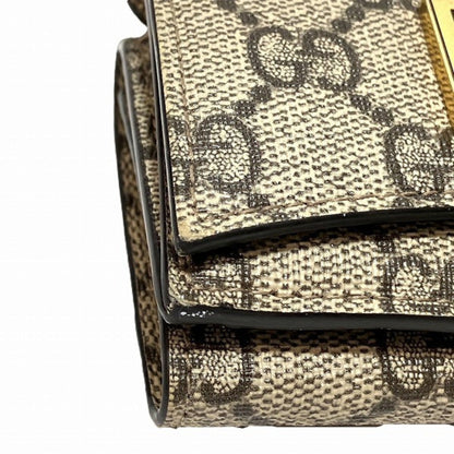 Gucci Brown Gg Supreme Canvas Coin Purse/Coin Case