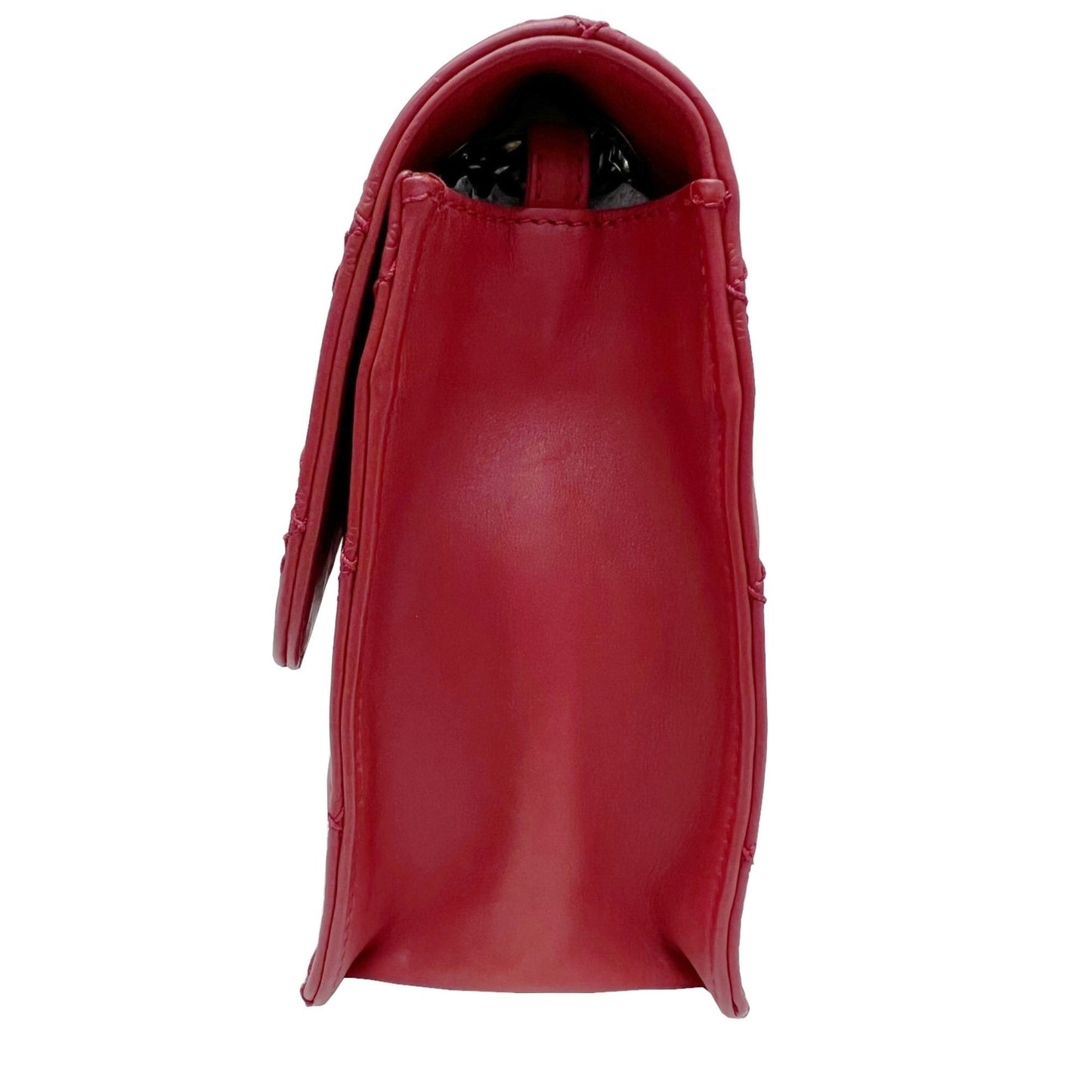 Chanel 2.55 matelasse chain shoulder bag red coco mark leather antique silver matte vintage metal fittings Matelasse Bag COCO