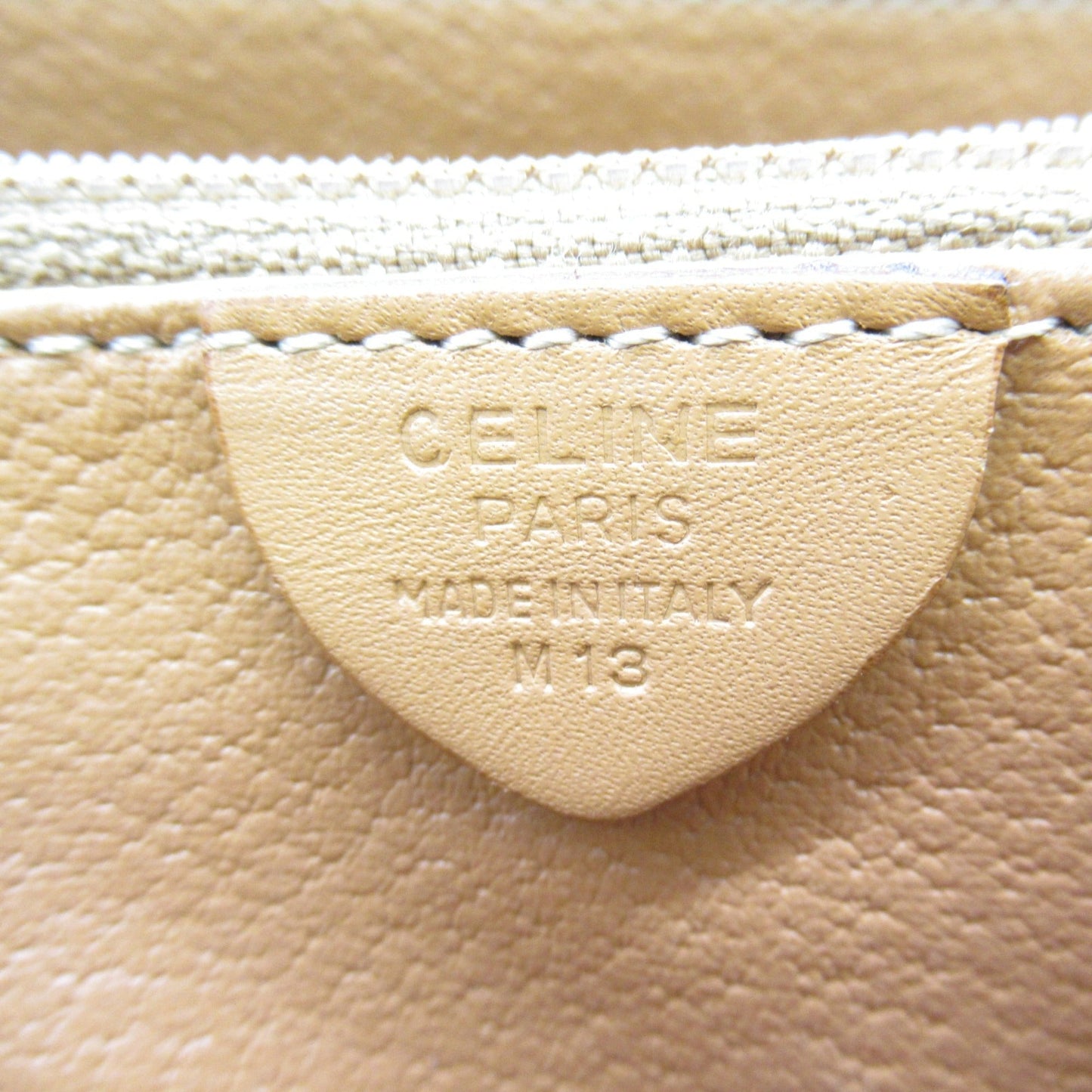 Celine Shoulder Bag Brown PVC coated canvas