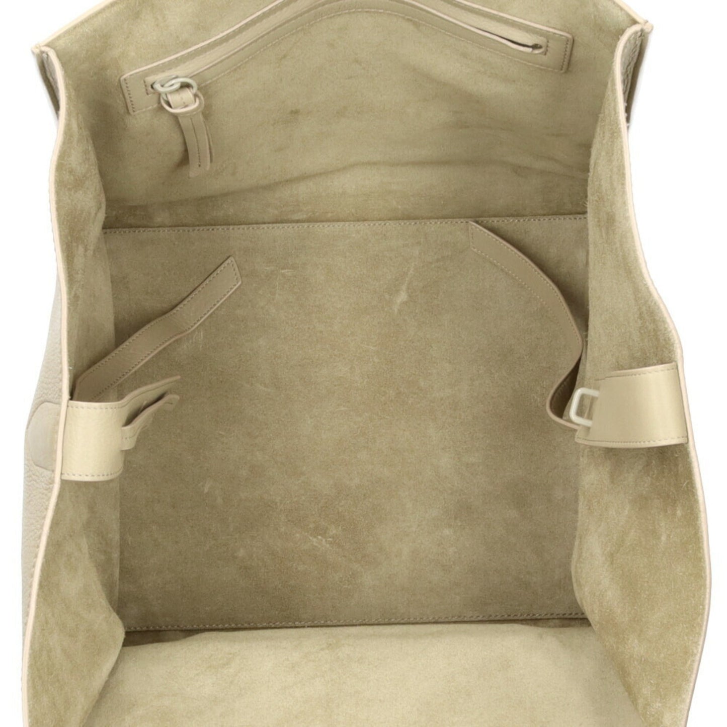 Celine Luggage Phantom Handbag Leather Beige Ladies