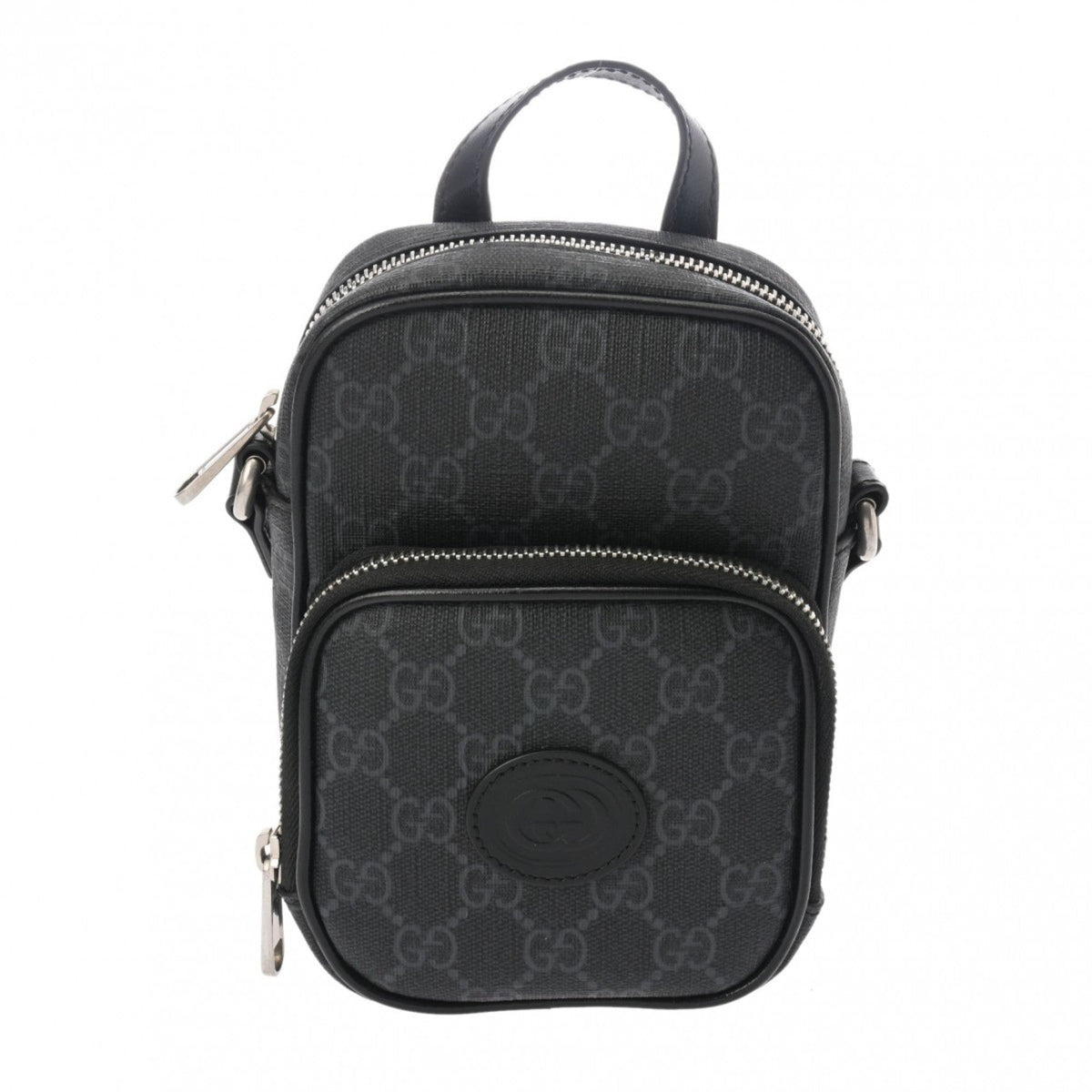 Gucci Black Pvc Leather Shoulder Bag ()