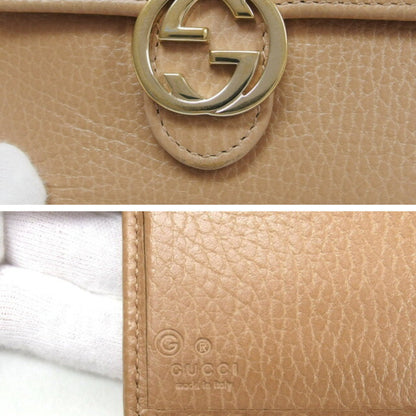 Gucci interlocking G bi-fold wallet beige