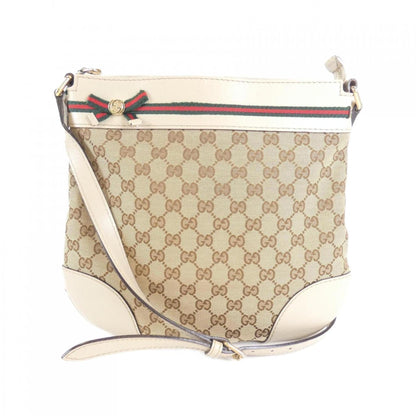 Gucci Beige Ivory Gg Canvas Shoulder Bag ()