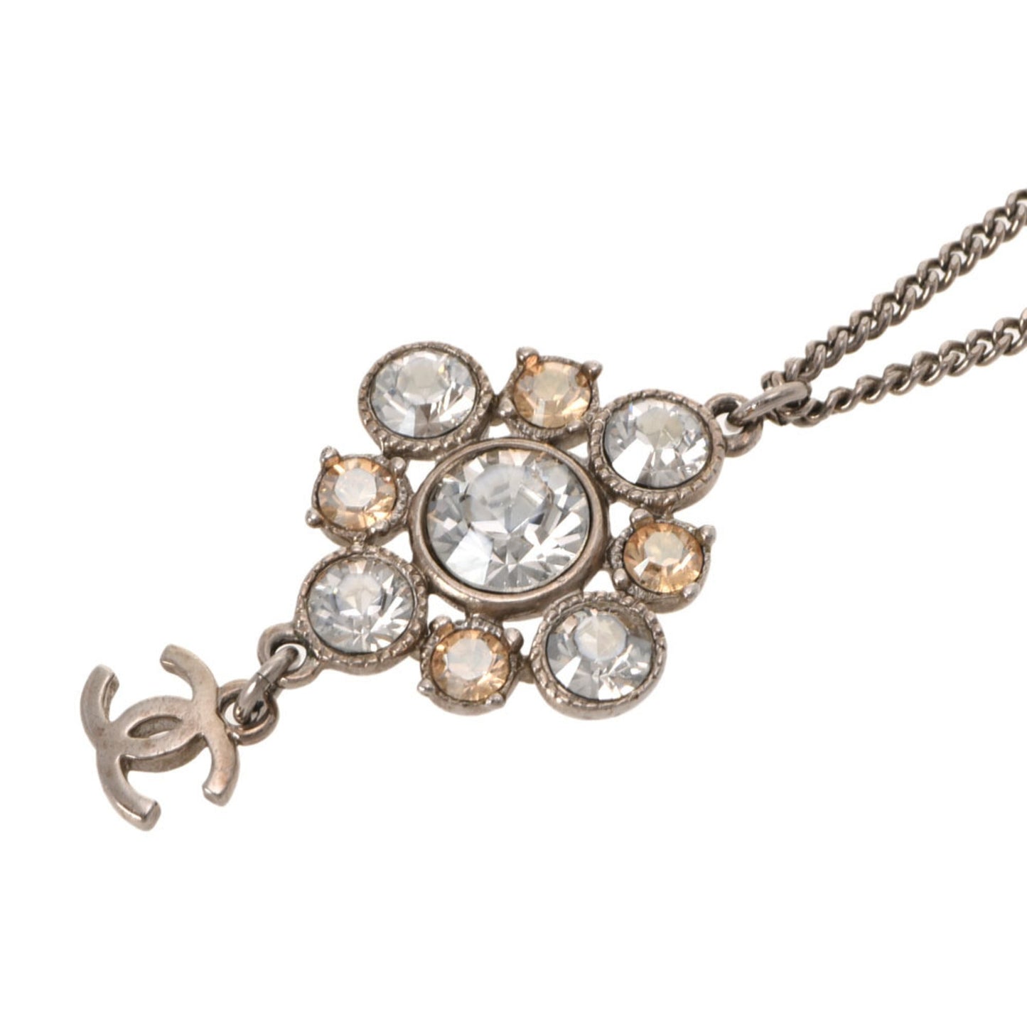 CHANEL Flower & CC A12W A37251 Ladies Rhinestone Necklace